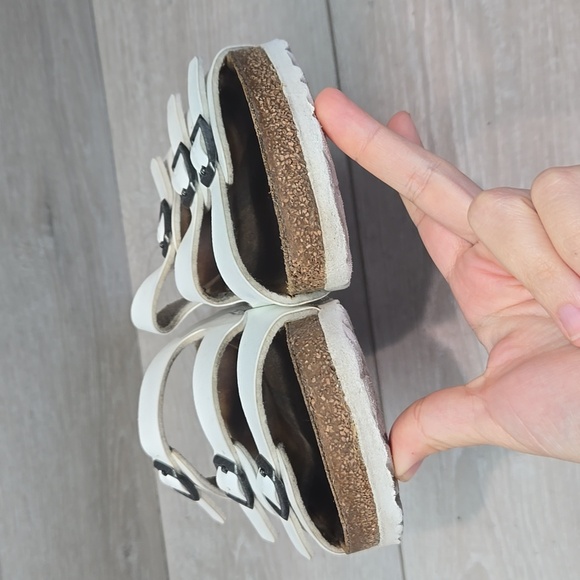 Birkenstock Women Floroda White Sandals Slide Flats Shoes Sz 37/6 Regular - Picture 4 of 11